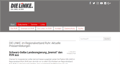Desktop Screenshot of dielinke-rvr.de